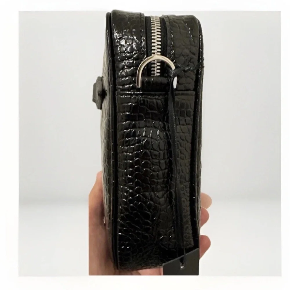 Versace Medusa Biggie crocodile-embossed crossbody bag $1400